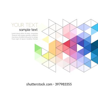 Vector abstract background with triangles