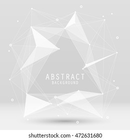 Vector abstract background with triangles. Geometric modern design 