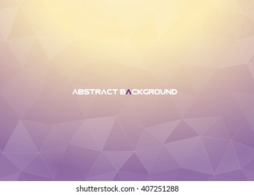 Vector abstract background with triangles and lines, creative business cards.