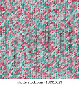 Vector abstract background. Triangles white and red