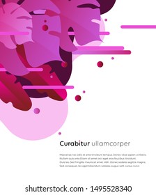 Vector abstract background. Tropical bright vector design.