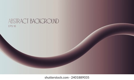 Fondo abstracto vectorial con tubo en blando de color marrón fresco para tu libro de diseño, afiche, postal, etiqueta, pegatina, camiseta, web, impresión, etc.Hermoso color de cereza de chocolate gradiente de color costoso color
