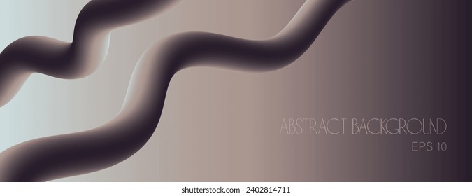 Fondo abstracto vectorial con tubo en blando de color marrón fresco para tu libro de diseño, afiche, postal, etiqueta, pegatina, camiseta, web, impresión, etc.Bello gradiente de desnudo suave y ahumado pastel