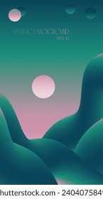 Fondo abstracto vectorial con tubo en búnkeres color turquesa rosa suave para tu libro de diseño, afiche, postal, etiqueta, pegatina, camiseta, web, impresión, etc.Bello gradiente de humor marino suave y pastel desnudo