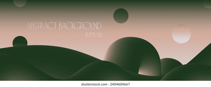 Vector abstract background with tube on sand green bckgr for your design book,poster,postcard,label,sticker,t-shirt,web,print,etc.Beautiful soft pastel velvet natural mood gradient 