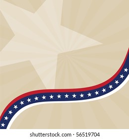 Vector abstract background with USA flag theme