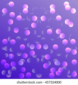 Vector abstract background in violet and blue colors. Bokeh.