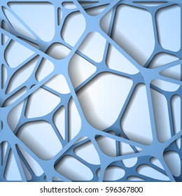 Vector abstract background with volume elements cast a shadow