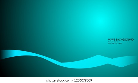 Vector abstract background with wave and line patterns. blue light abstract wallpaper vector design