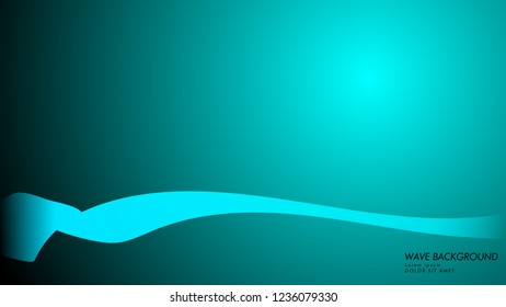 Vector abstract background with wave and line patterns. blue light abstract wallpaper vector design