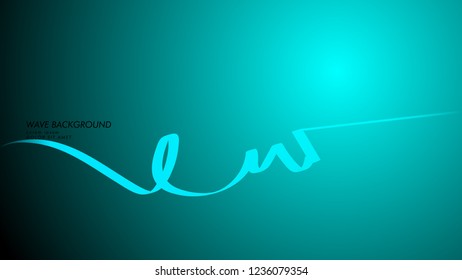 Vector abstract background with wave and line patterns. blue light abstract wallpaper vector design