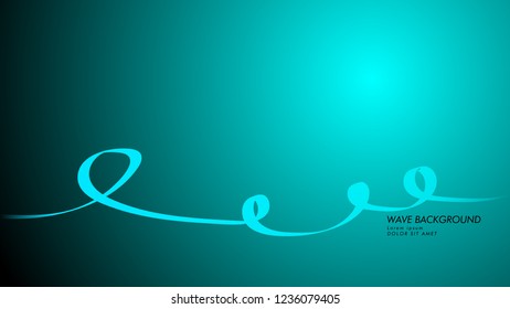 Vector abstract background with wave and line patterns. blue light abstract wallpaper vector design