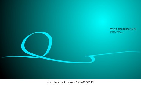 Vector abstract background with wave and line patterns. blue light abstract wallpaper vector design