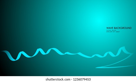 Vector abstract background with wave and line patterns. blue light abstract wallpaper vector design