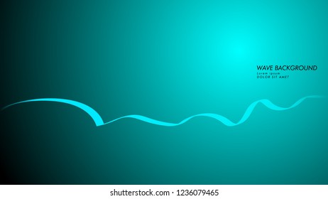 Vector abstract background with wave and line patterns. blue light abstract wallpaper vector design
