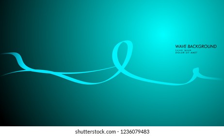 Vector abstract background with wave and line patterns. blue light abstract wallpaper vector design