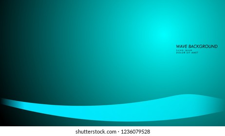 Vector abstract background with wave and line patterns. blue light abstract wallpaper vector design