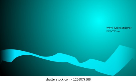 Vector abstract background with wave and line patterns. blue light abstract wallpaper vector design