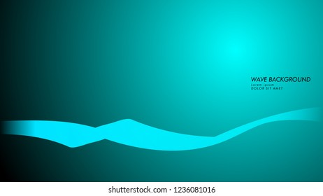 Vector abstract background with wave and line patterns. blue light abstract wallpaper vector design
