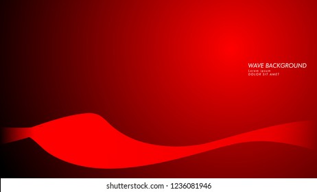 Vector abstract background with wave and line patterns. red abstract wallpaper vector design