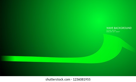 Vector abstract background with wave and line patterns. green abstract wallpaper vector design
