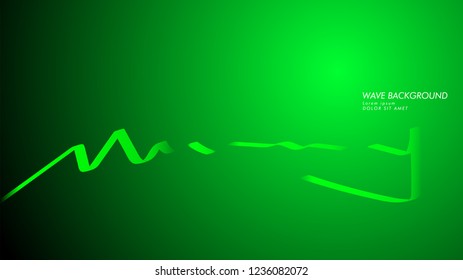 Vector abstract background with wave and line patterns. green abstract wallpaper vector design