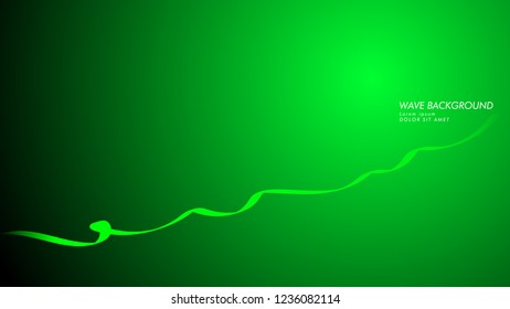 Vector abstract background with wave and line patterns. green abstract wallpaper vector design
