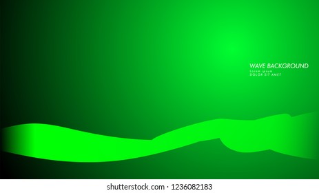 Vector abstract background with wave and line patterns. green abstract wallpaper vector design