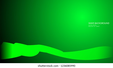 Vector abstract background with wave and line patterns. green abstract wallpaper vector design