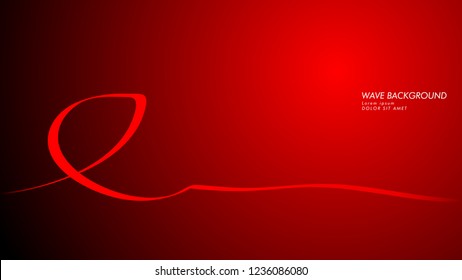 Vector abstract background with wave and line patterns. red abstract wallpaper vector design