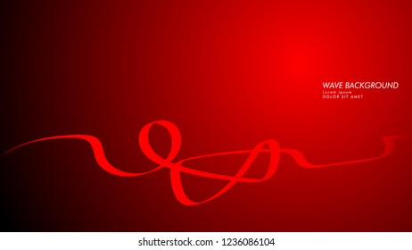 Vector abstract background with wave and line patterns. red abstract wallpaper vector design