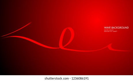 Vector abstract background with wave and line patterns. red abstract wallpaper vector design