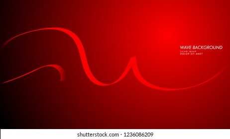 Vector abstract background with wave and line patterns. red abstract wallpaper vector design