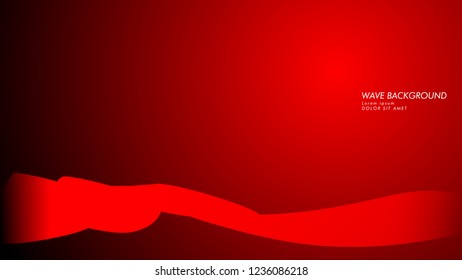Vector abstract background with wave and line patterns. red abstract wallpaper vector design