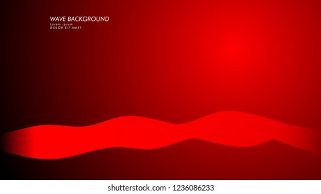 Vector abstract background with wave and line patterns. red abstract wallpaper vector design
