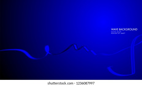 Vector abstract background with wave and line patterns. blue abstract wallpaper vector design