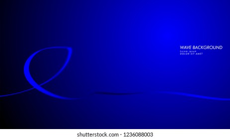 Vector abstract background with wave and line patterns. blue abstract wallpaper vector design