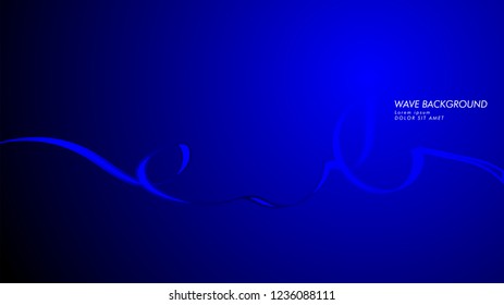 Vector abstract background with wave and line patterns. blue abstract wallpaper vector design