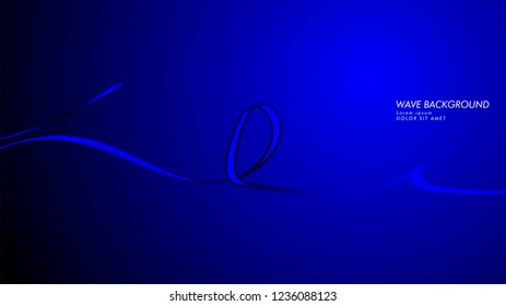 Vector abstract background with wave and line patterns. blue abstract wallpaper vector design