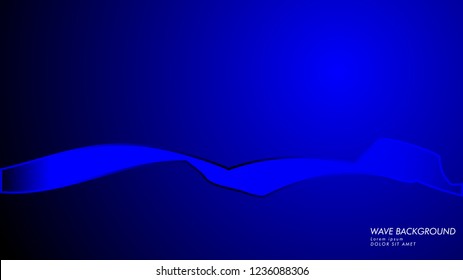 Vector abstract background with wave and line patterns. blue abstract wallpaper vector design