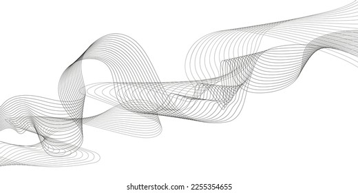 Vector abstract background wave modern business design. Futuristic technology line.