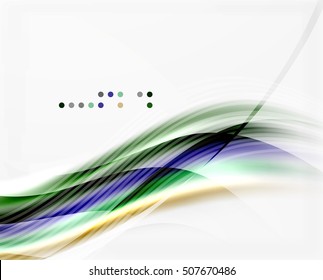 Vector abstract background wave template