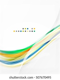 Vector abstract background wave template