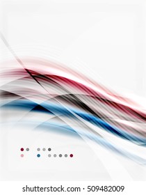 Vector abstract background wave template