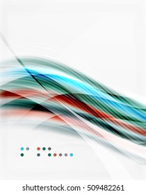 Vector abstract background wave template