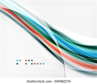 Vector abstract background wave template