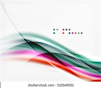 Vector abstract background wave template