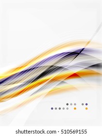 Vector abstract background wave template