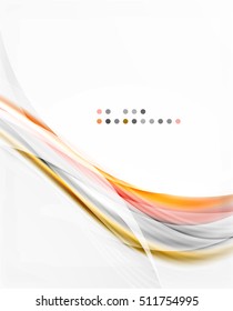 Vector abstract background wave template