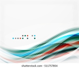 Vector abstract background wave template